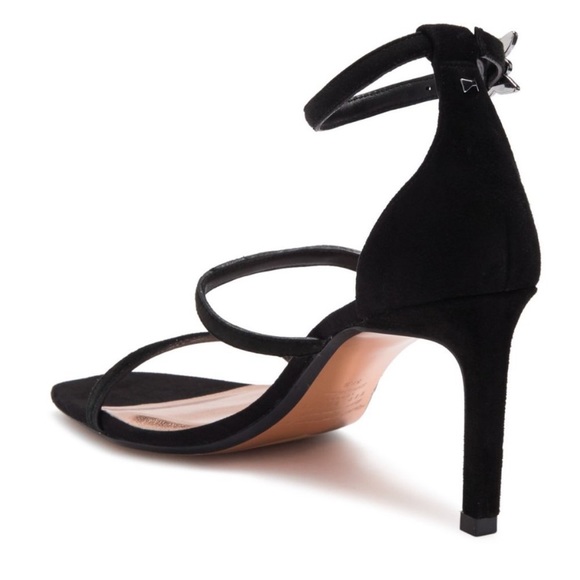 Ted Baker NEW black suede heels ankle 3 straps - Picture 11 of 12